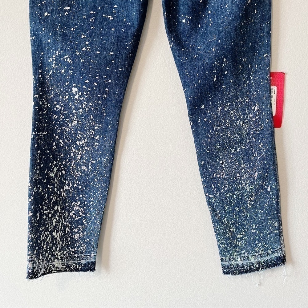 Level 99 for Evereve Amber Slouchy Skinny Jeans Galaxy Splatter Print Size 26 - Picture 10 of 14